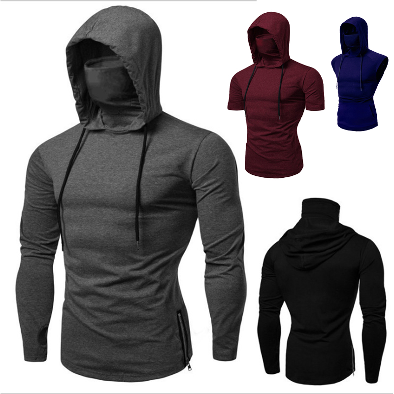 Outdoor Sport Hoodie - new Mens Gym Thin Hoodie Long