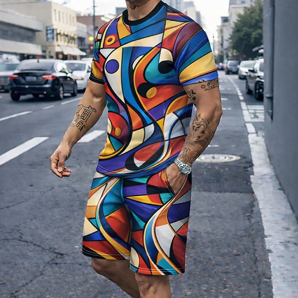 Outdoor Sport Is - Men's 2pcs Tees Sets Summer Tops