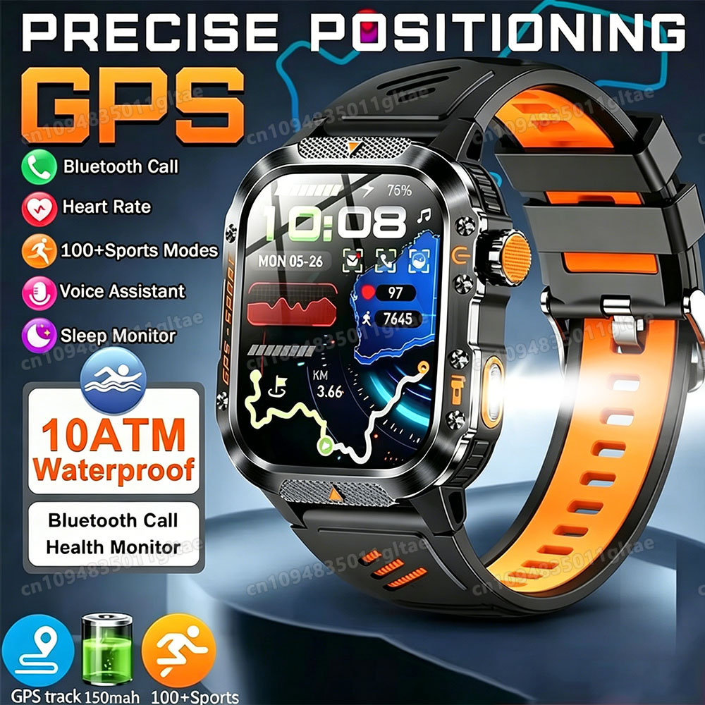 Outdoor Sport Day - 2026 Global Hiking Smartwatch 2.01''Screen 1100mAh