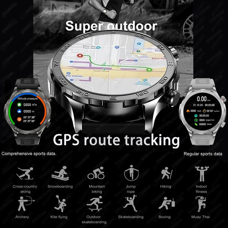 New GPS Track Smart Watch Men  - đánh giá và giá Outdoor Sport Day