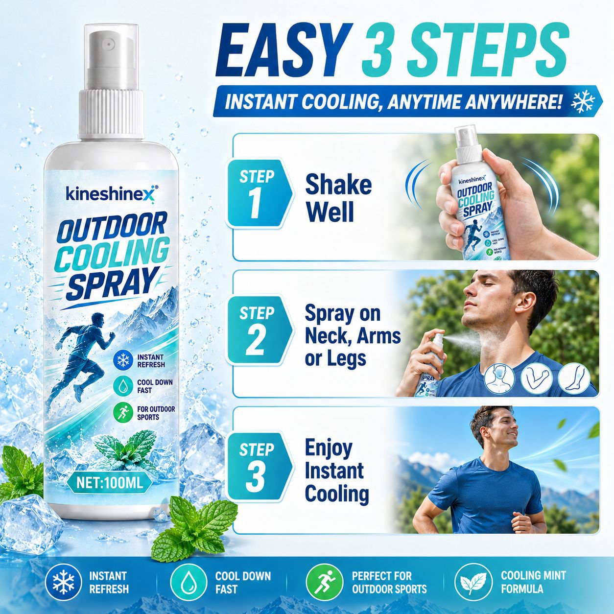 Outdoor Cooling Spray 100ml–In - đánh giá và giá Outdoor Sport Activity