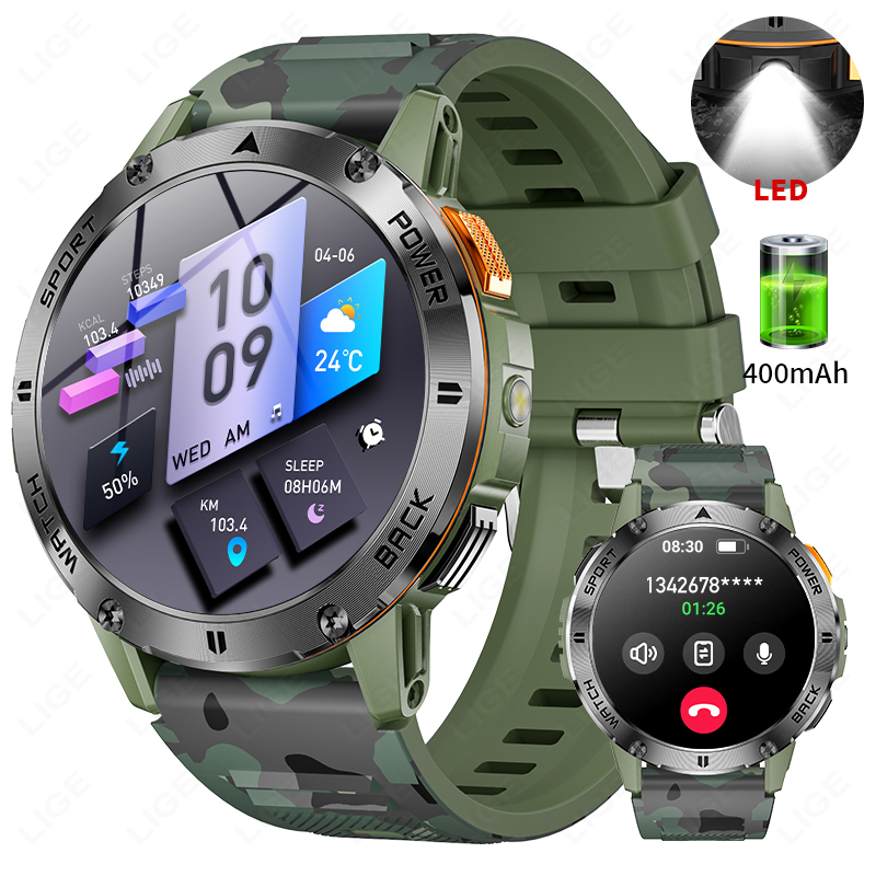 LIGE 400mAh Military Grade Men - đánh giá và giá Outdoor Sport Day