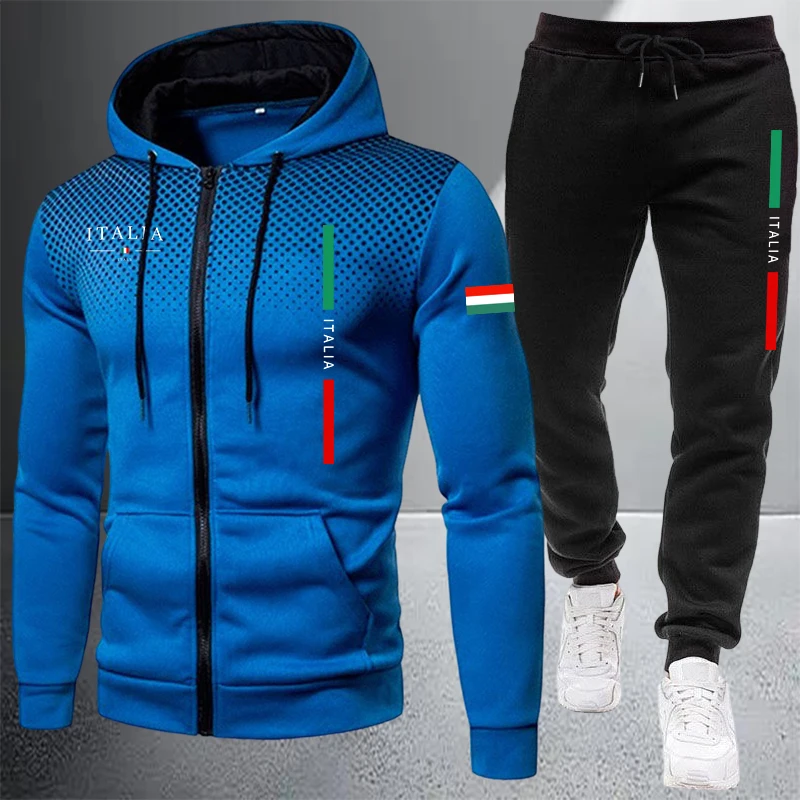 Men's Tracksuit Casual Zip Hoo - đánh giá và giá Outdoor Sport Winter Jacket