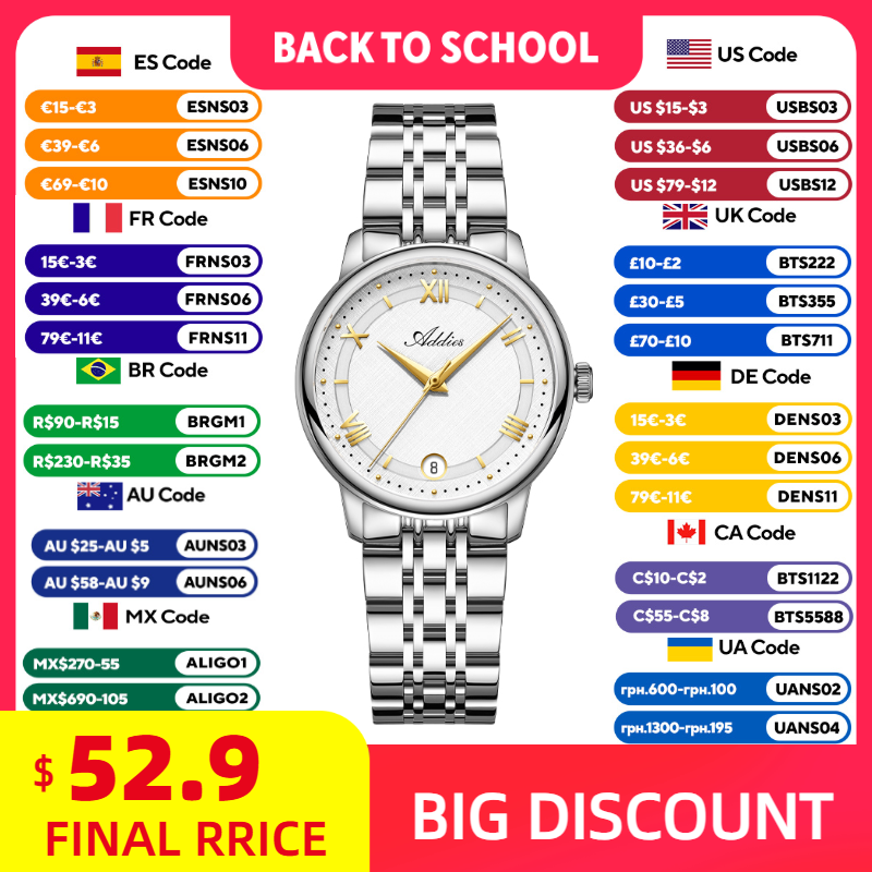 ADDIES Elegant Quartz Ladies W - đánh giá và giá Outdoor Sport Watch