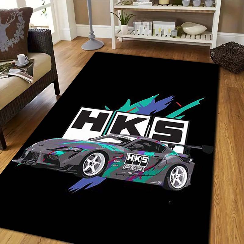 3D Racing H-HKS Print Area Rug - đánh giá và giá Outdoor Sport Live