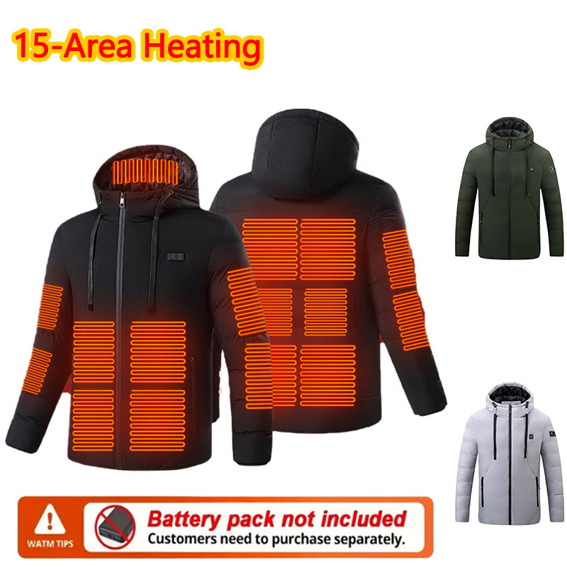 15 Area Heated Winter Hooded J - đánh giá và giá Outdoor Sport Winter Jacket