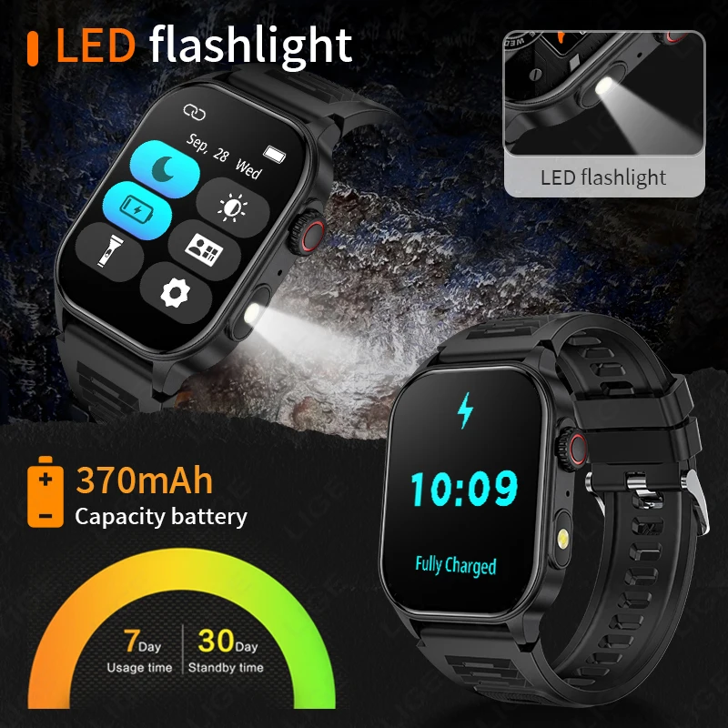 LIGE 2026 Outdoor Smart Watch  - đánh giá và giá Outdoor Sport Day