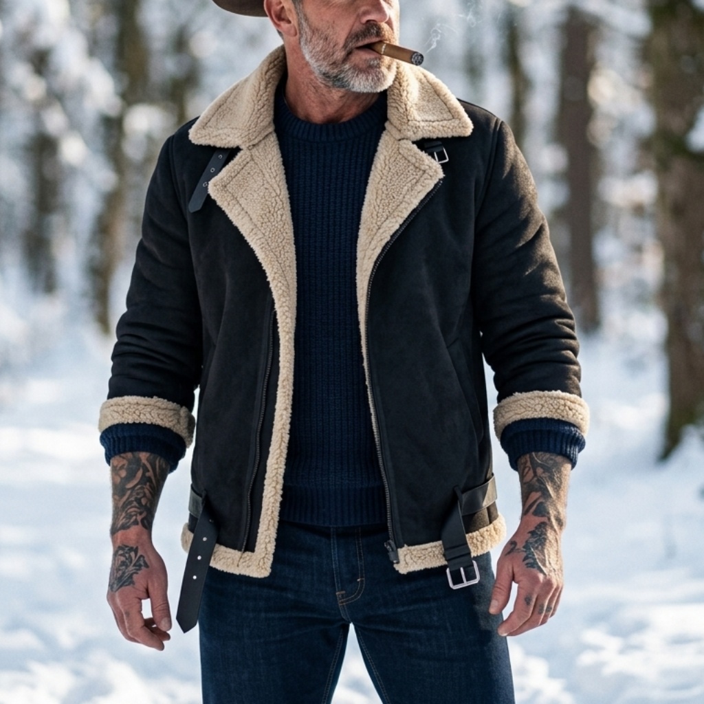 Men Winter Faux Suede Jacket F - đánh giá và giá Outdoor Sport Winter Jacket