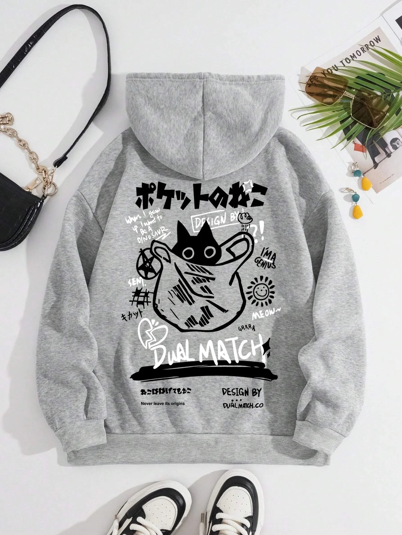 Japan Style Black Cat Hoodie M - đánh giá và giá Outdoor Sport Hoodie