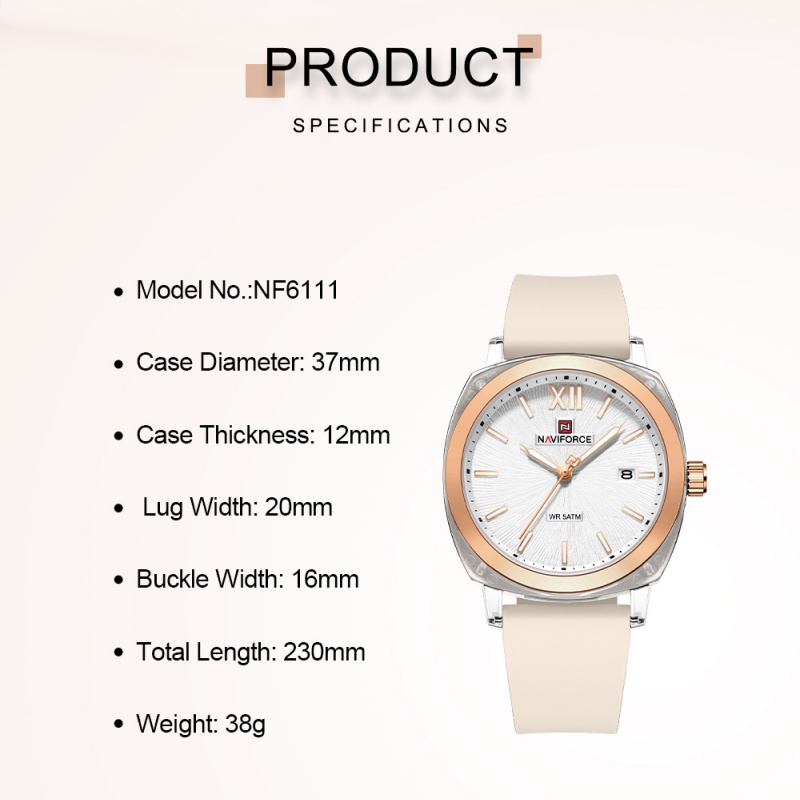 NAVIFORCE Minimalist Style Wom - đánh giá và giá Outdoor Sport Watch